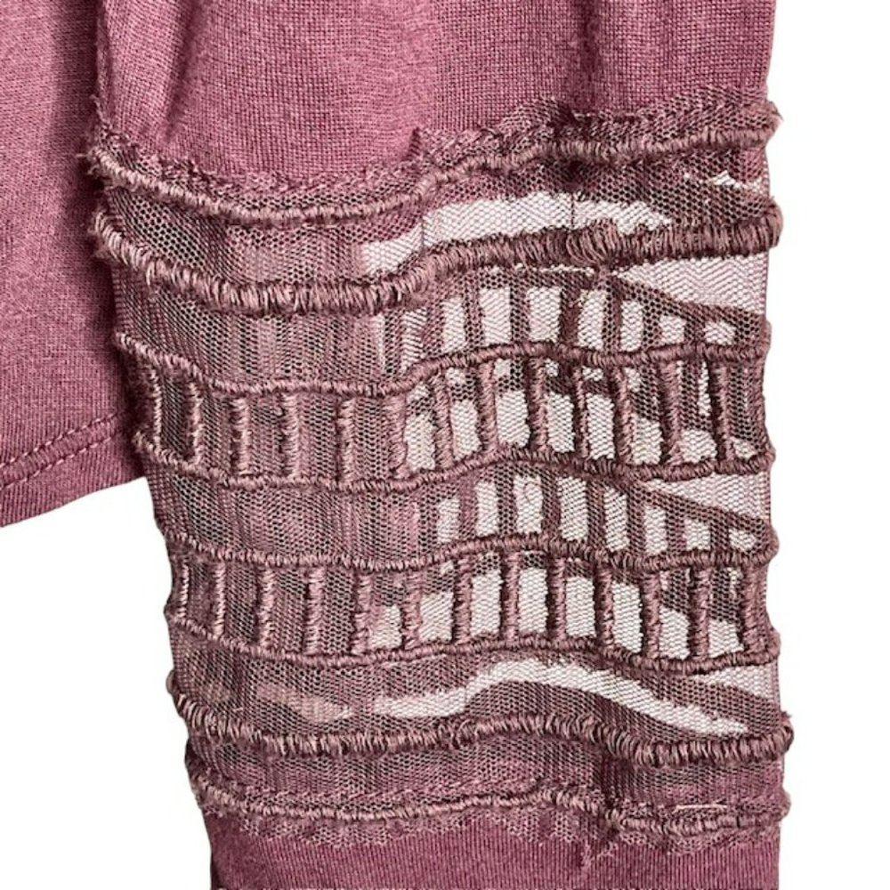 Free People Roxie Long Sleeve Tee Washed Purple - XS - Picture 7 of 10